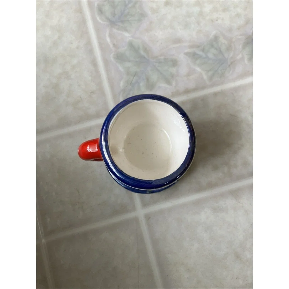 Mary Engelbreit Miniature Tea Cup On Saucer‎ Ornament Luster Polka Dots 2